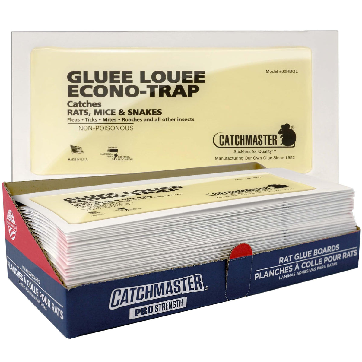 Catchmaster Rat Mouse Glue Traps provide non-toxic pest control. Premium import from Curat Cart, perfect for effective insect management.