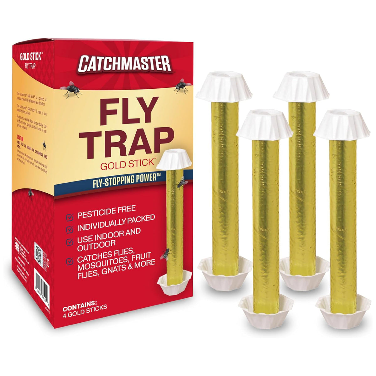 Catchmaster Sticky Fly Traps offer premium imported fly-stopping power, ideal for indoor and outdoor use. Available at Curat Cart.