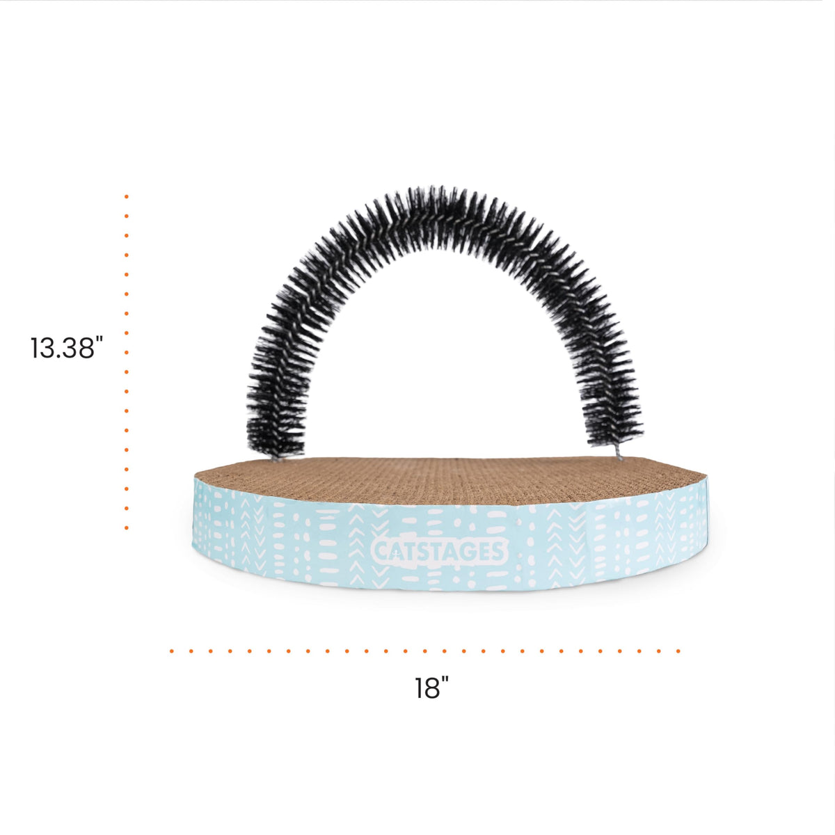 Durable Catstages Scratch & Groom Cat Scratcher in official packaging, ideal for grooming and scratching. Available at Curat Cart.