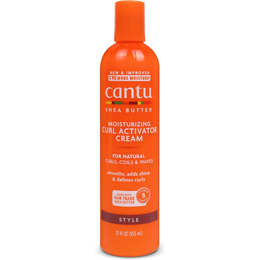 Cantu Moisturizing Curl Activator Cream for Natural Hair with Pure Shea Butter, 12 fl oz (Pack of 2)