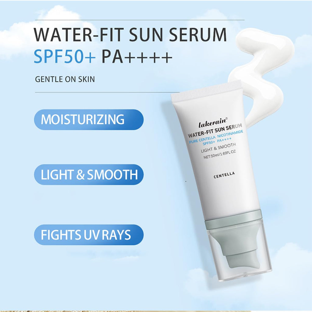 Centella Sunscreen SPF 50 in official packaging, offering moisturizing and UV protection. Available at Curat Cart.