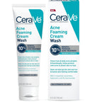 CeraVe Acne Foaming Cream Wash - Application & Usage Demonstration | genuine imported stock available in India at Curat Cart