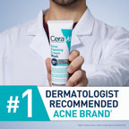 CeraVe Acne Foaming Cream Wash - Back Label & Ingredients Details | fast dispatch across India from Curat Cart