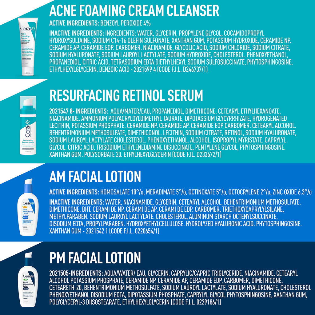 CeraVe Acne Skin Care Set - Seal & Authenticity Verification | genuine imported stock available in India at Curat Cart