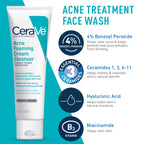 CeraVe Acne Skin Care Set - Texture, Swatch & Consistency | fast dispatch across India from Curat Cart