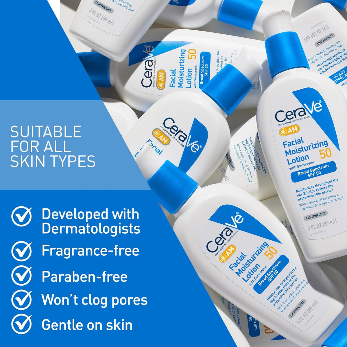 CeraVe AM Facial Moisturizing Lotion - Application & Usage Demonstration | buy online in India with doorstep delivery at Cura