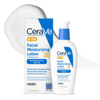 CeraVe AM Facial Moisturizing Lotion - Front Packaging & Bottle View | genuine imported stock available in India at Curat Car