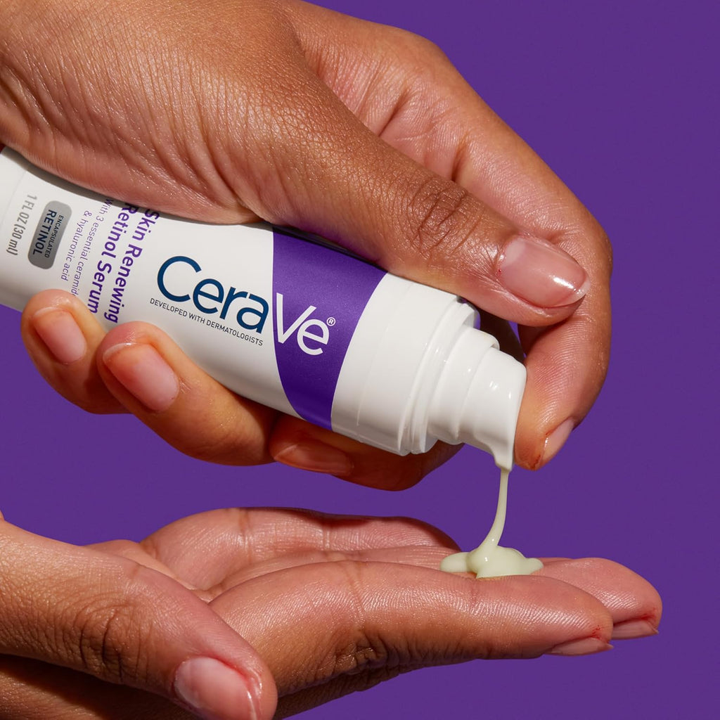 CeraVe Anti Aging Retinol Serum - Front Packaging & Bottle View | buy 100% authentic product online in India via Curat Cart