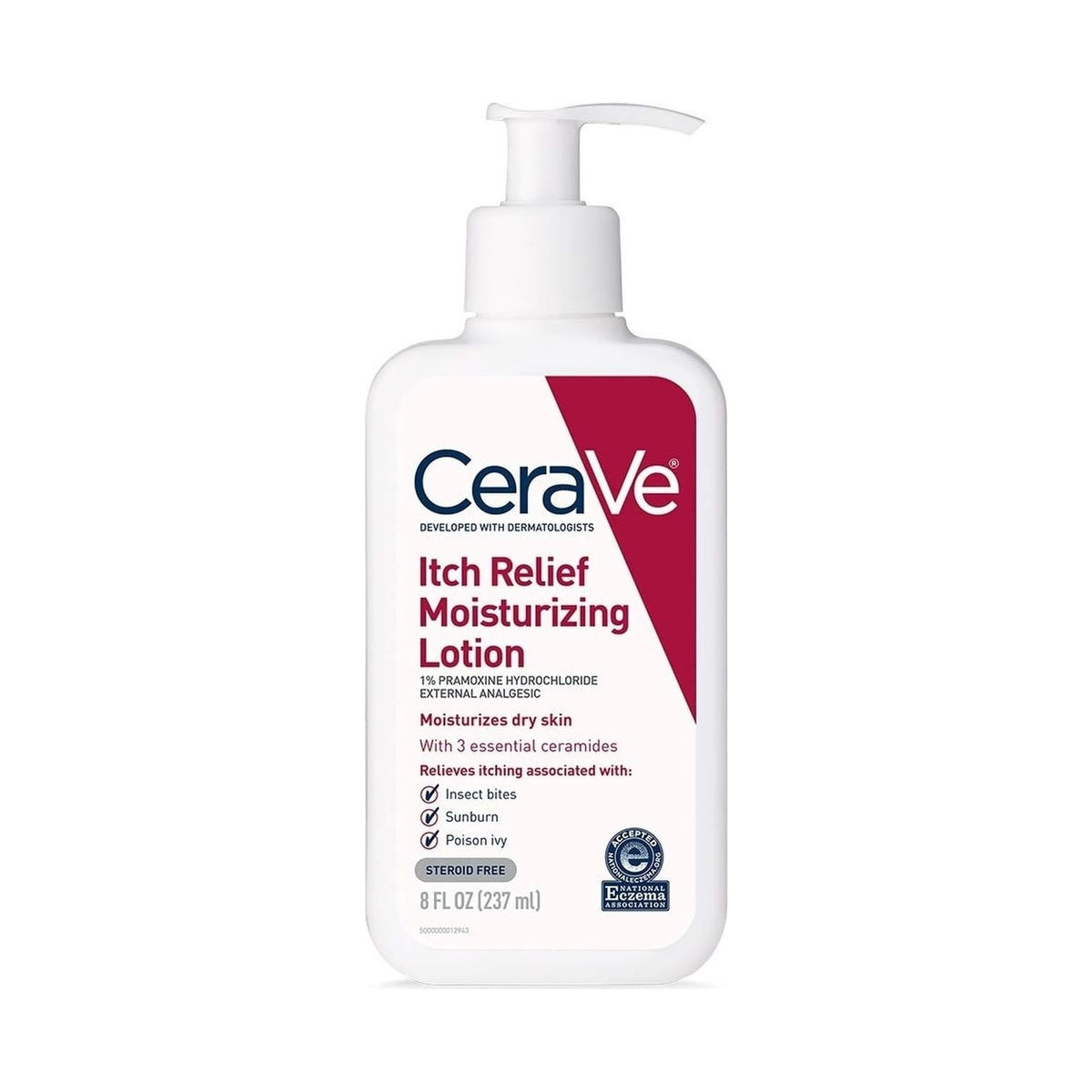 CeraVe Anti Itch Lotion, 8 fl oz, soothes dry skin and relieves itching. Verified by CuratCart for quality assurance.