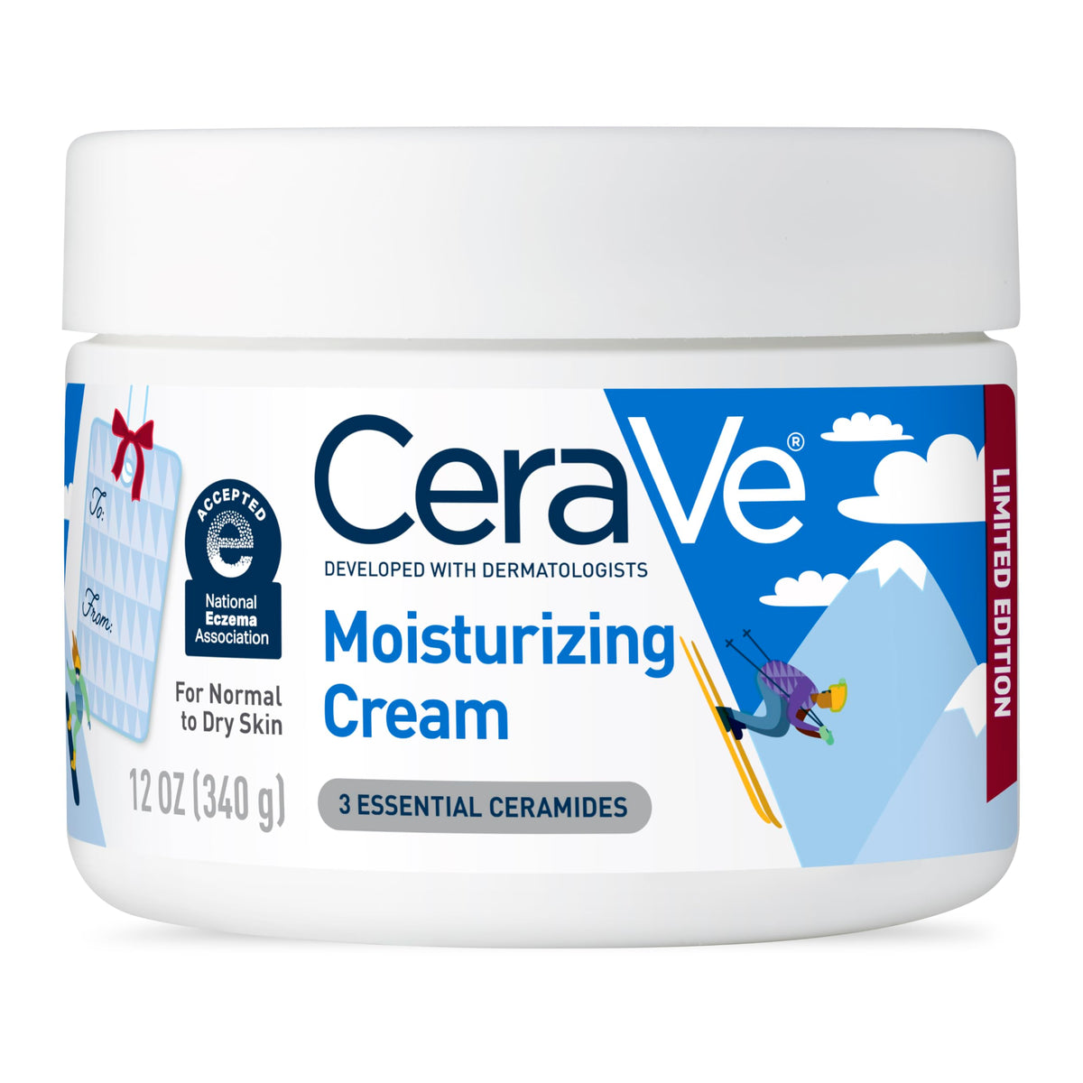 CeraVe Après Ski Moisturizing Cream offers hydration with 3 essential ceramides. Premium import available at Curat Cart.