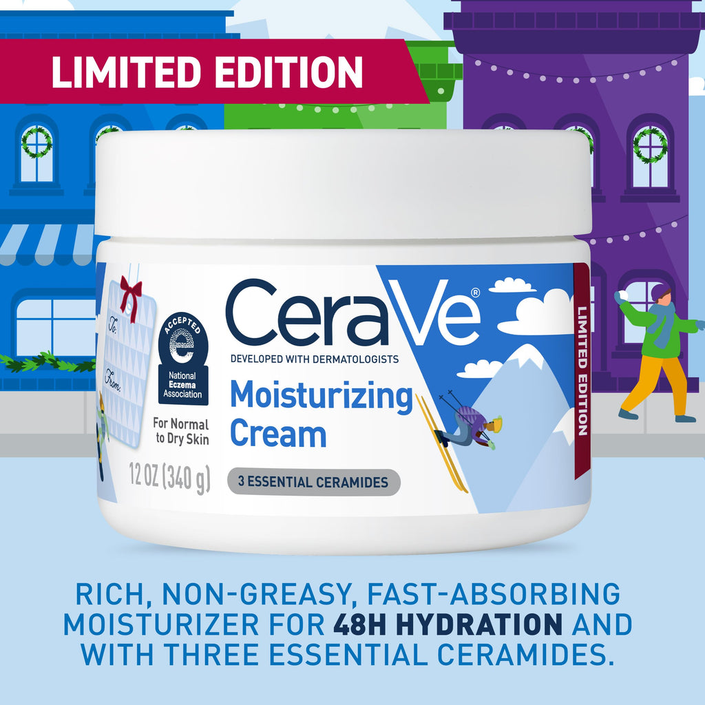 CeraVe Après Ski Moisturizing Cream offers rich hydration with three essential ceramides. Specially curated by Curat Cart for exclusive care.