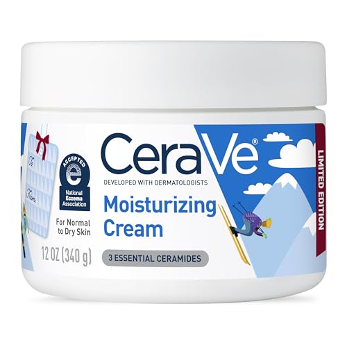 CeraVe Après Ski Moisturizing Cream in high-quality, limited edition packaging; ideal for normal to dry skin. Available at Curat Cart.