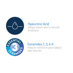 CeraVe Baby Cream Moisturizing Cream - Application & Usage Demonstration | genuine imported stock available in India at Curat