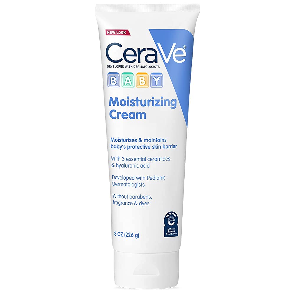 CeraVe Baby Cream Moisturizing Cream - Front Packaging & Bottle View | genuine imported stock available in India at Curat Car