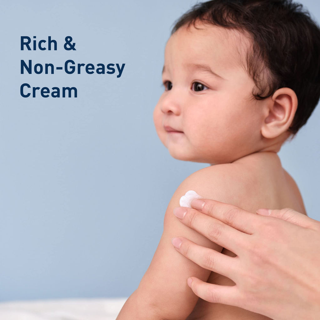 CeraVe Baby Cream Moisturizing Cream - Side Profile & Box Packaging | buy online in India with doorstep delivery at Curat Car