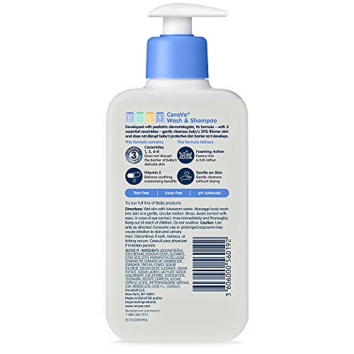 CeraVe Baby Wash & Shampoo - Application & Usage Demonstration | buy 100% authentic product online in India via Curat Cart