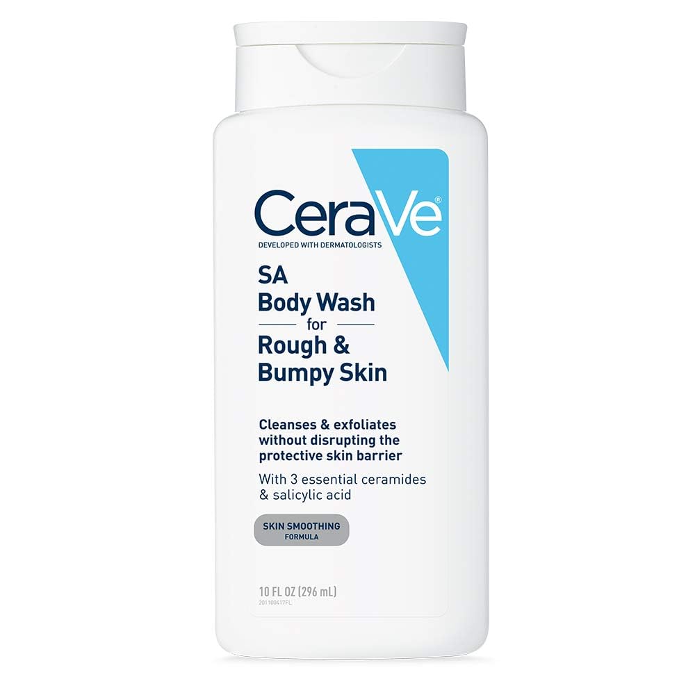 CeraVe Body Wash with Salicylic Acid - Front Packaging & Bottle View | genuine imported stock available in India at Curat Car