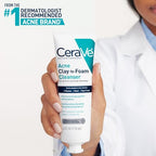 CeraVe Clay To Foam Acne Wash - Application & Usage Demonstration | genuine imported stock available in India at Curat Cart