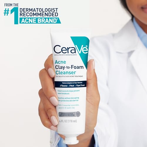 CeraVe Clay To Foam Acne Wash - Application & Usage Demonstration | genuine imported stock available in India at Curat Cart