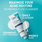 CeraVe Clay To Foam Acne Wash - Texture, Swatch & Consistency | original imported packaging available on Curat Cart India
