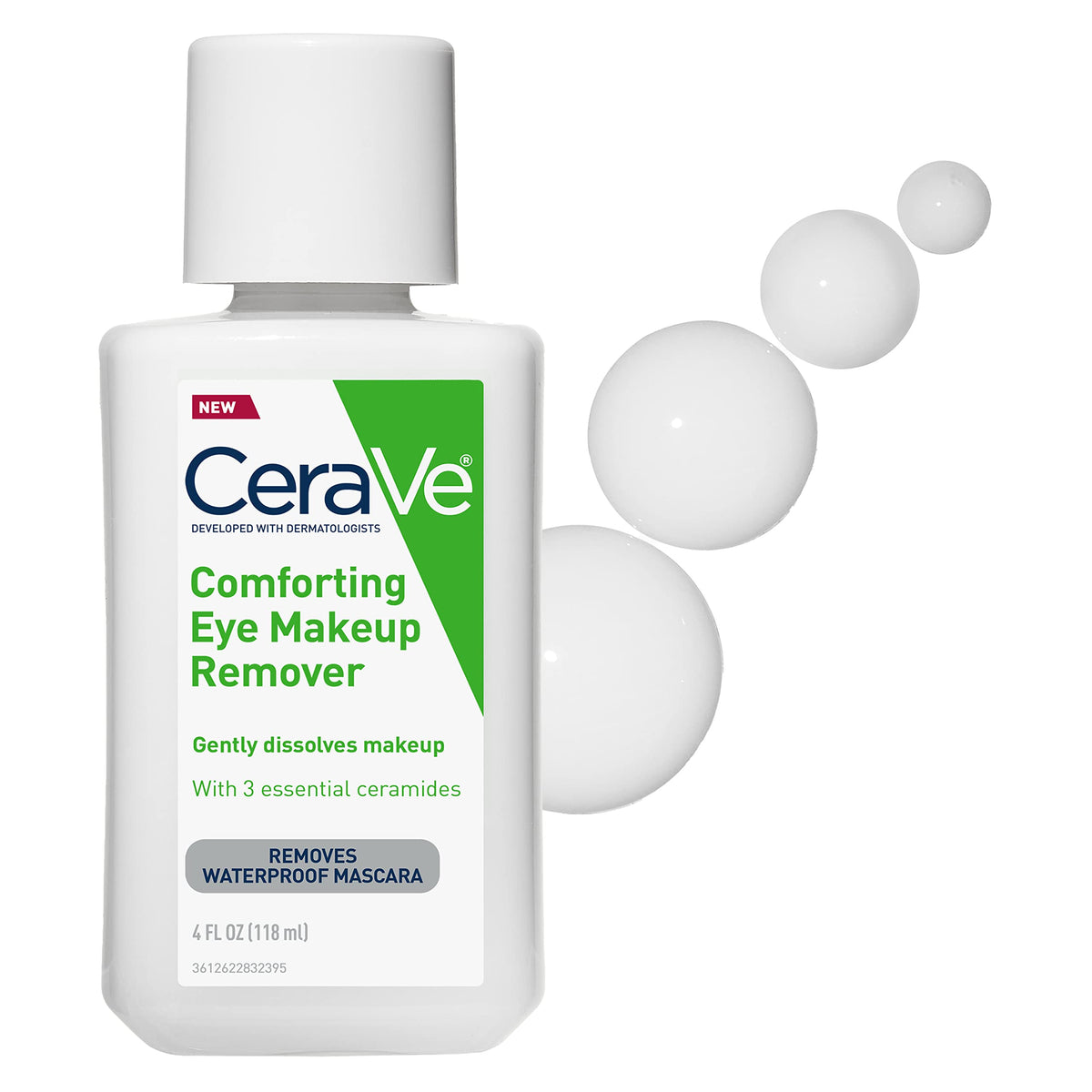 CeraVe Eye Makeup Remover - Front Packaging & Bottle View | genuine imported stock available in India at Curat Cart