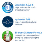 CeraVe Eye Makeup Remover - Side Profile & Box Packaging | original imported packaging available on Curat Cart India