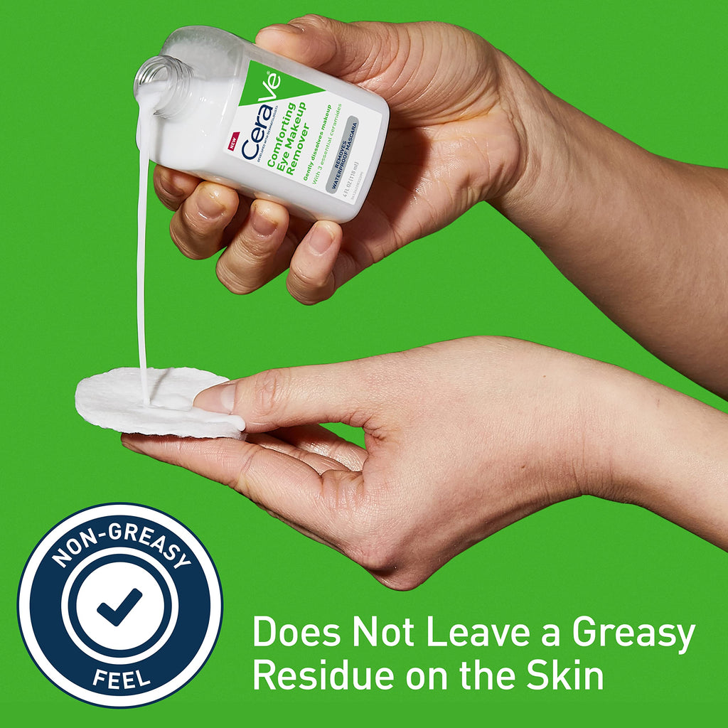 CeraVe Eye Makeup Remover - Texture, Swatch & Consistency | fast dispatch across India from Curat Cart