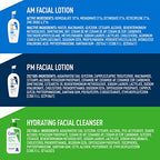 CeraVe Face Moisturizer and Cleanser - Back Label & Ingredients Details | original imported packaging available on Curat Cart
