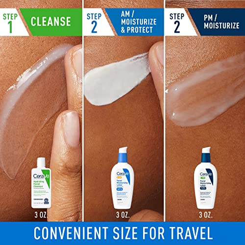 CeraVe Face Moisturizer and Cleanser - Texture, Swatch & Consistency | original imported packaging available on Curat Cart In