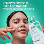 CeraVe Foaming Facial Cleanser - Side Profile & Box Packaging | buy online in India with doorstep delivery at Curat Cart