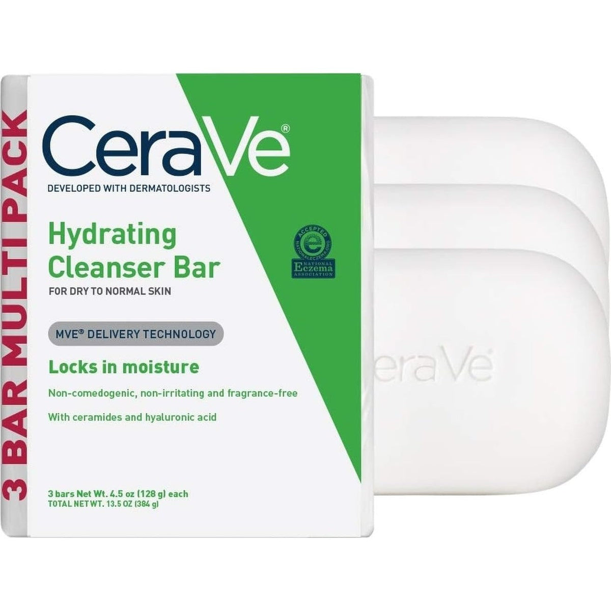 Experience the premium imported CeraVe Hydrating Cleanser Bar, perfect for dry to normal skin. Available at Curat Cart.