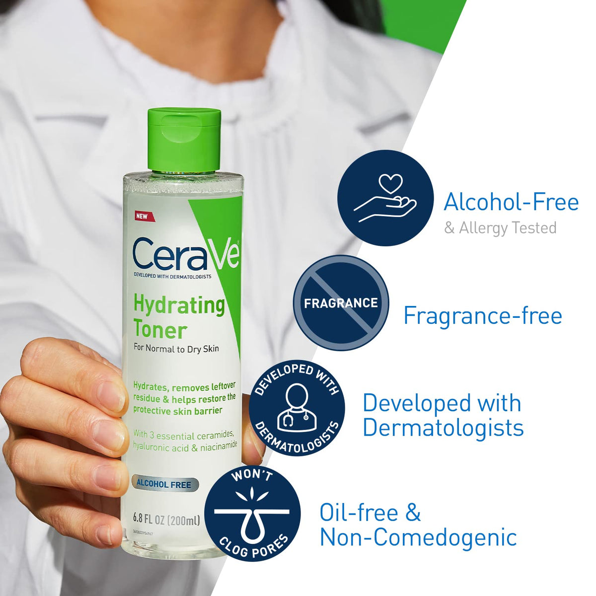 CeraVe Hydrating Toner for Face - Application & Usage Demonstration | buy online in India with doorstep delivery at Curat Car