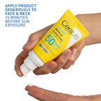 CeraVe Invisible Mineral Sunscreen SPF 50 - Front Packaging & Bottle View | original imported packaging available on Curat Ca