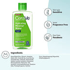 CeraVe Micellar Water Cleanser - Back Label & Ingredients Details | original imported packaging available on Curat Cart India