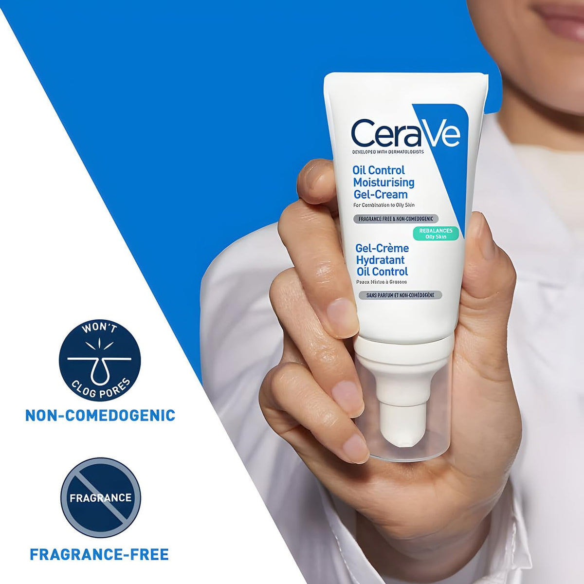 CeraVe Oil Control Moisturizing Gel-Cream - Back Label & Ingredients Details | buy 100% authentic product online in India via