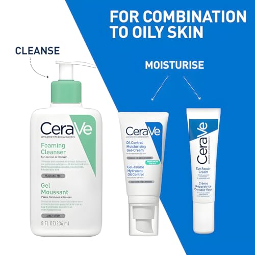 CeraVe Oil Control Moisturizing Gel-Cream - Front Packaging & Bottle View | buy 100% authentic product online in India via Cu