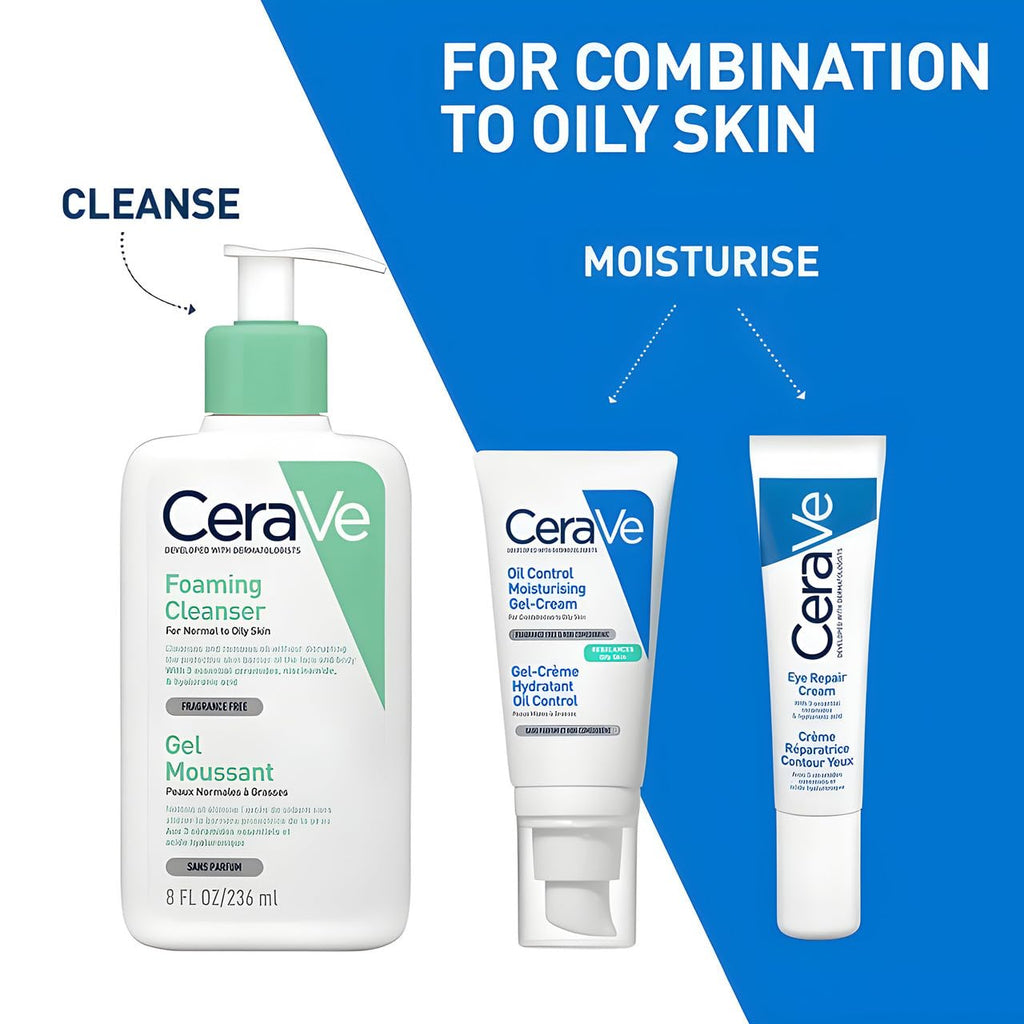 CeraVe Oil Control Moisturizing Gel-Cream - Texture, Swatch & Consistency | fast dispatch across India from Curat Cart