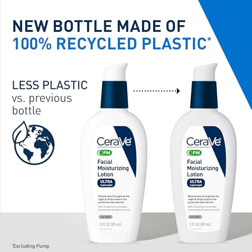 CeraVe PM Facial Moisturizing Lotion - Application & Usage Demonstration | genuine imported stock available in India at Curat