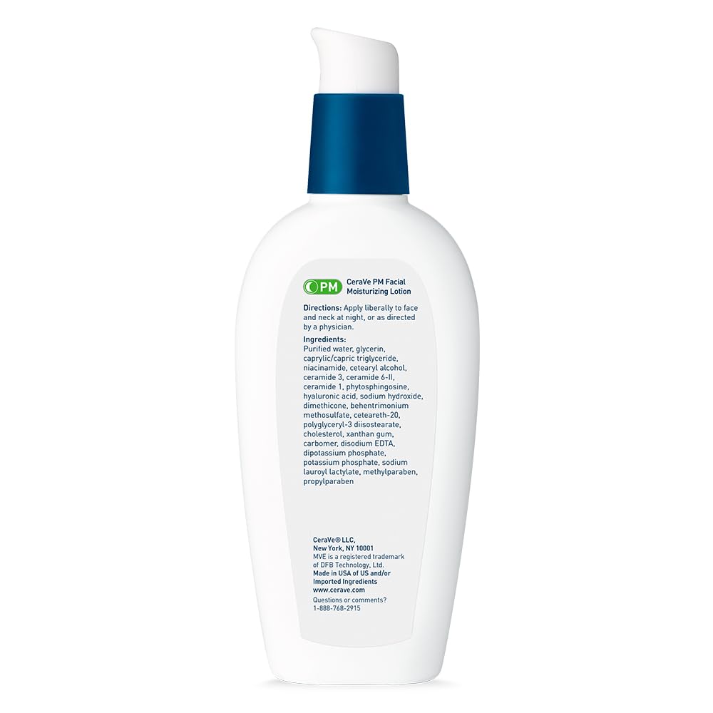 CeraVe PM Facial Moisturizing Lotion - Application & Usage Demonstration | buy 100% authentic product online in India via Cur