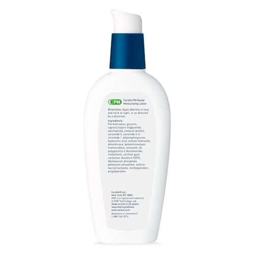 CeraVe PM Facial Moisturizing Lotion - Front Packaging & Bottle View | buy 100% authentic product online in India via Curat C
