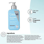 CeraVe Psoriasis Cleanser - Back Label & Ingredients Details | original imported packaging available on Curat Cart India