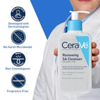 CeraVe Renewing Salicylic Acid Cleanser - Back Label & Ingredients Details | buy 100% authentic product online in India via C
