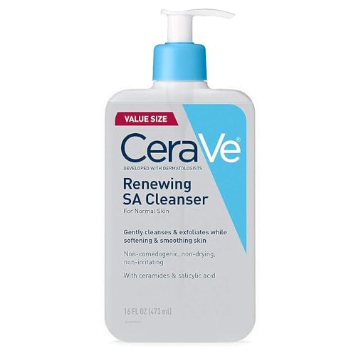 CeraVe Renewing Salicylic Acid Cleanser - Texture, Swatch & Consistency | original imported packaging available on Curat Cart
