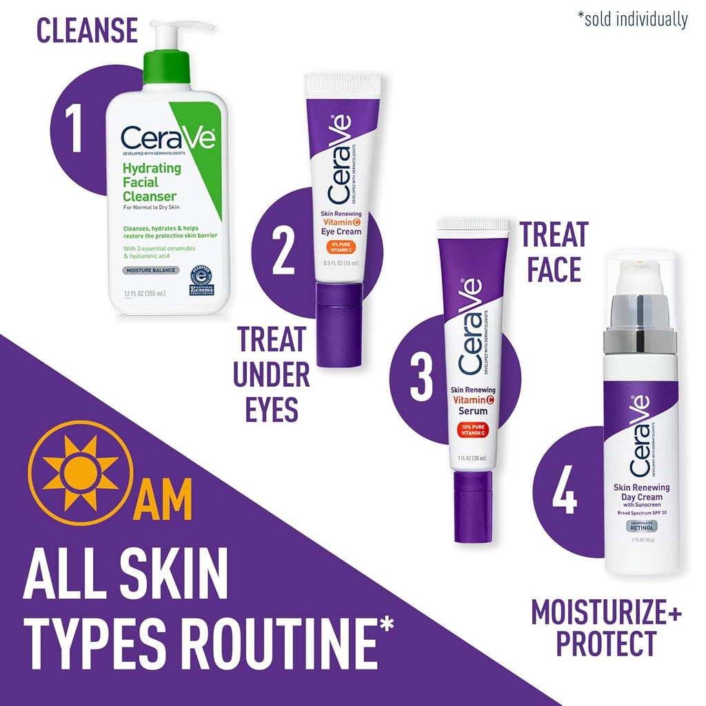 CeraVe Vitamin C Eye Cream - Seal & Authenticity Verification | genuine imported stock available in India at Curat Cart