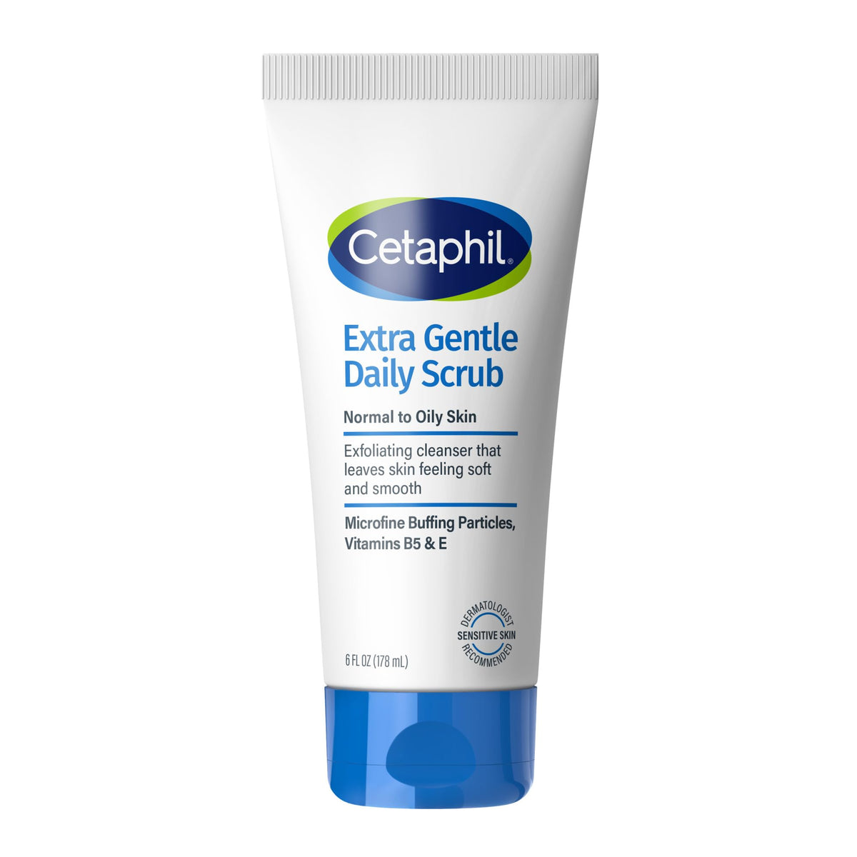Cetaphil Exfoliating Face Wash, a premium import for normal to oily skin, offers gentle cleansing with microfine particles. Available at Curat Cart.