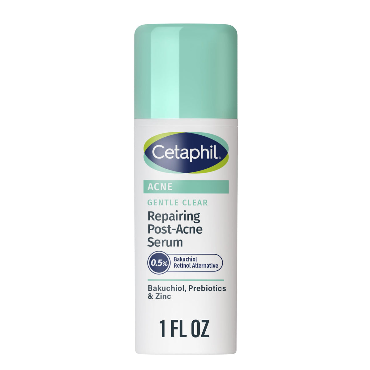 100% Genuine CETAPHIL Gentle Clear Serum, a repairing post-acne solution with Bakuchiol, Prebiotics, and Zinc.