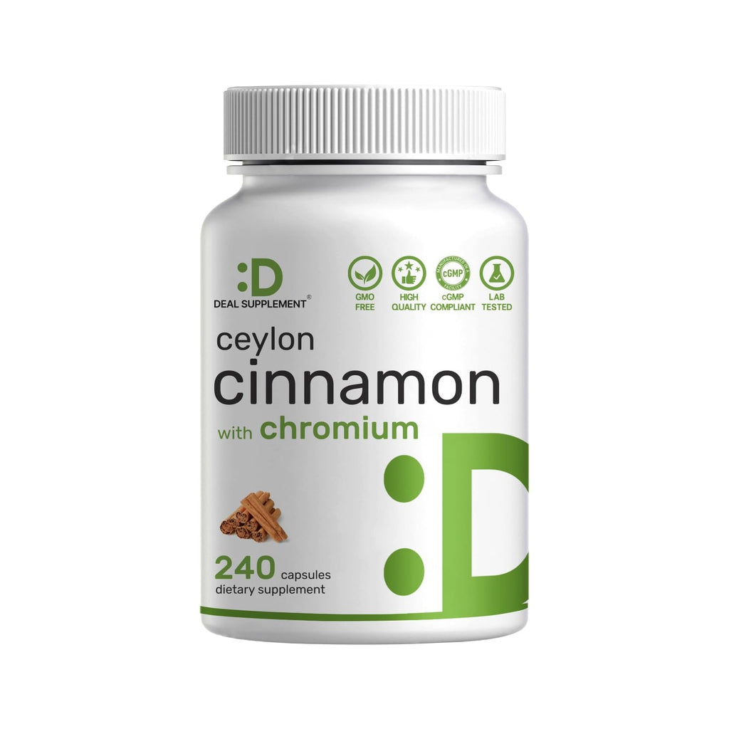 Discover premium imported Ceylon Cinnamon with Chromium from Curat Cart. Enjoy high-quality dietary support with 240 capsules.