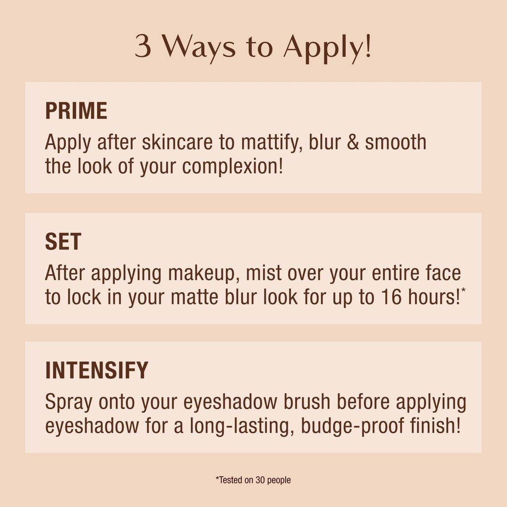 Three application techniques for achieving a flawless look with Charlotte Tilbury Airbrush Flawless Matt. Verified by CuratCart.