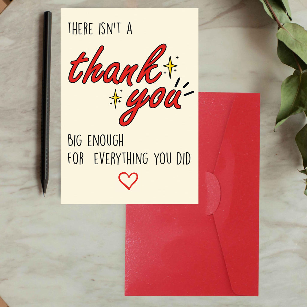 Discover the exclusive Thank You Card with Envelope, specially curated by Curat Cart, perfect for expressing gratitude beautifully.