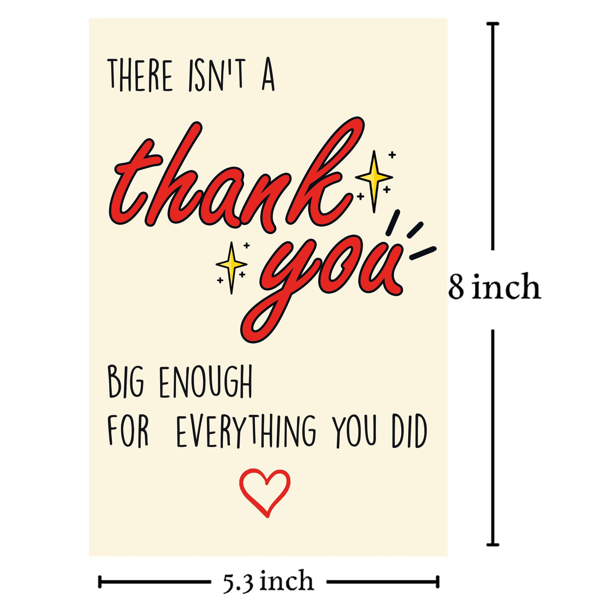 Premium thank you card with envelope featuring a playful design, perfect for expressing gratitude. Available at Curat Cart.